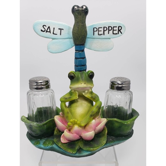 Salt & Pepper Other - Meditations Salt & Pepper World Of Wonders Frog Handcrafted DWK